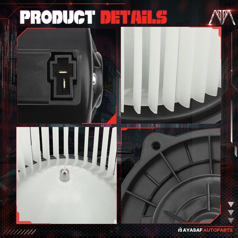 MAYASAF HVAC Blower Motor Assembly w/Fan 700133 Fit for Hyundai 2003-2011 Accent/2006-2011 Azera/2007-2008 Entourage/2006-2009 Tucson, for Kia 2007-2010 Optima - Image 4